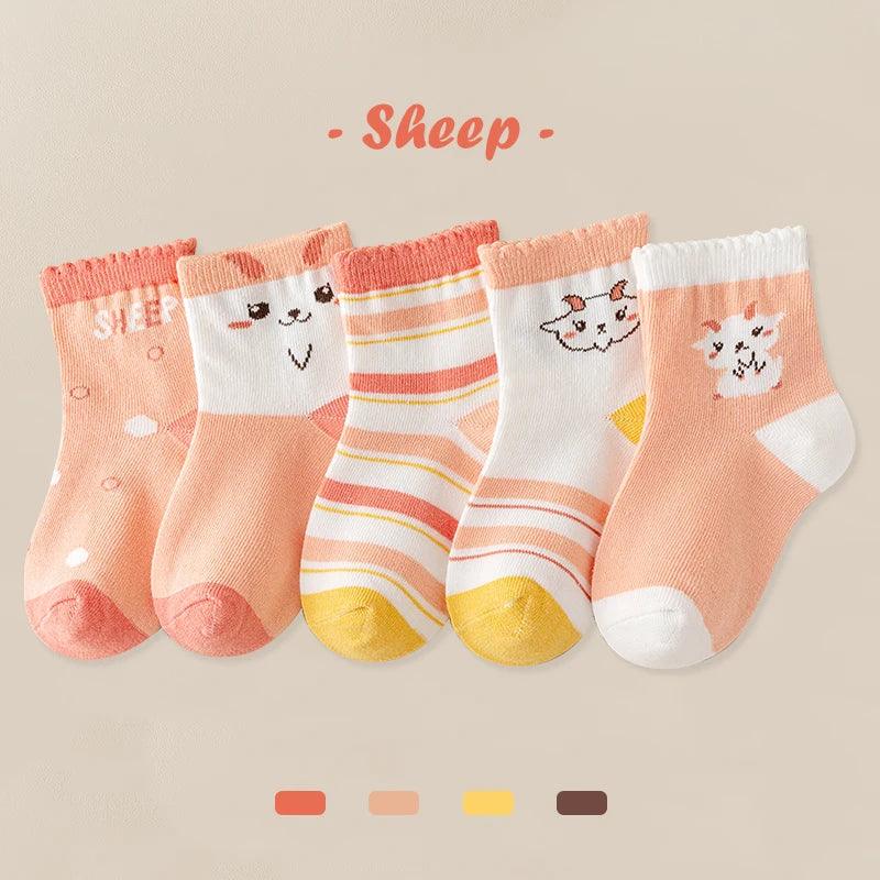 Bunny Friends Kids Socks – 5 Pairs - ZooFeet