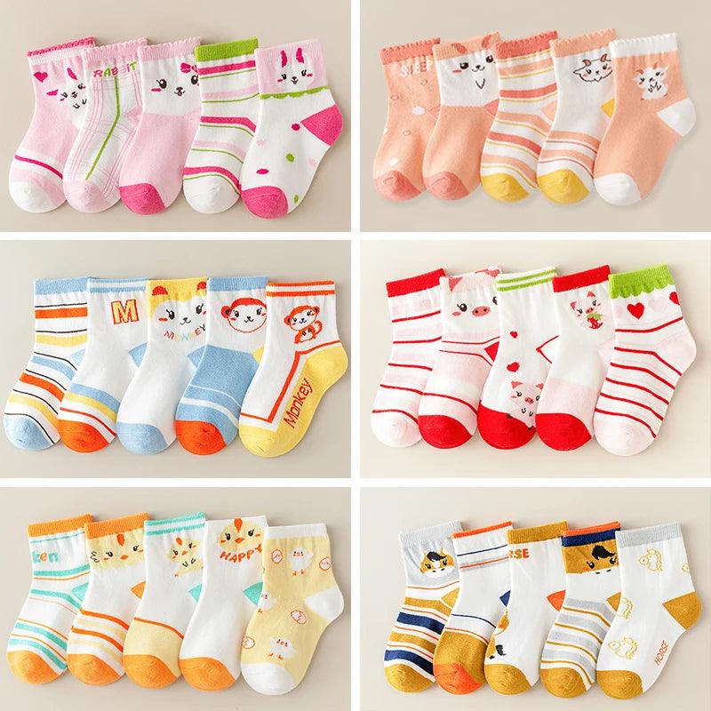 Bunny Friends Kids Socks – 5 Pairs - ZooFeet