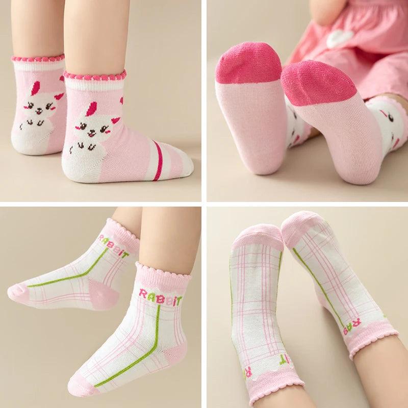 Bunny Friends Kids Socks – 5 Pairs - ZooFeet