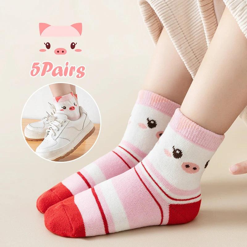 Bunny Friends Kids Socks – 5 Pairs - ZooFeet