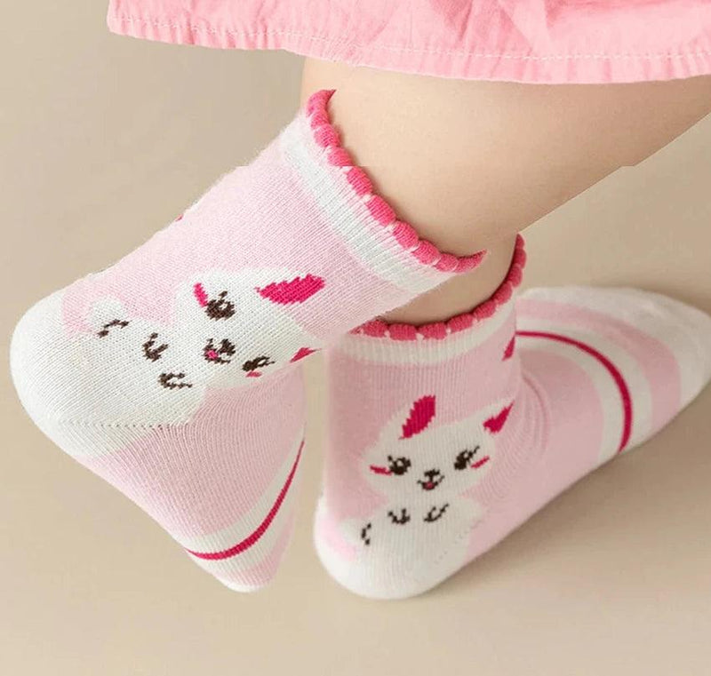 Bunny Friends Kids Socks – 5 Pairs - ZooFeet