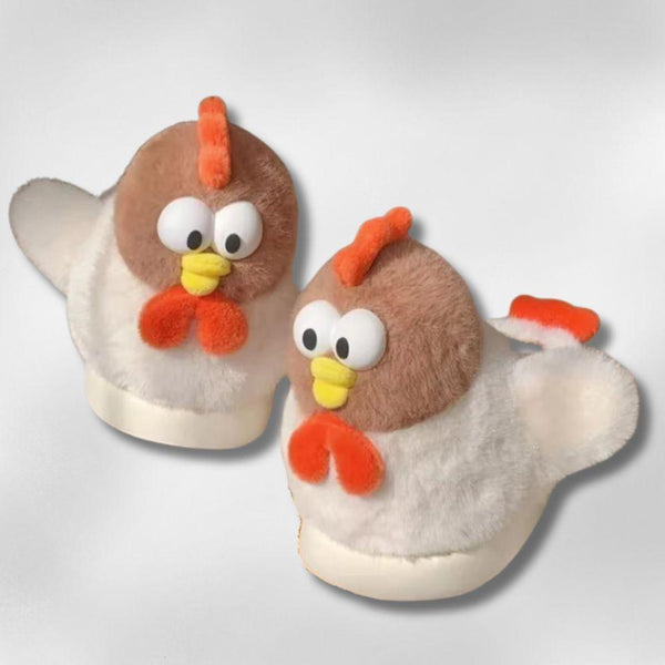 Cluck & Cozy Chicken Slippers - ZooFeet