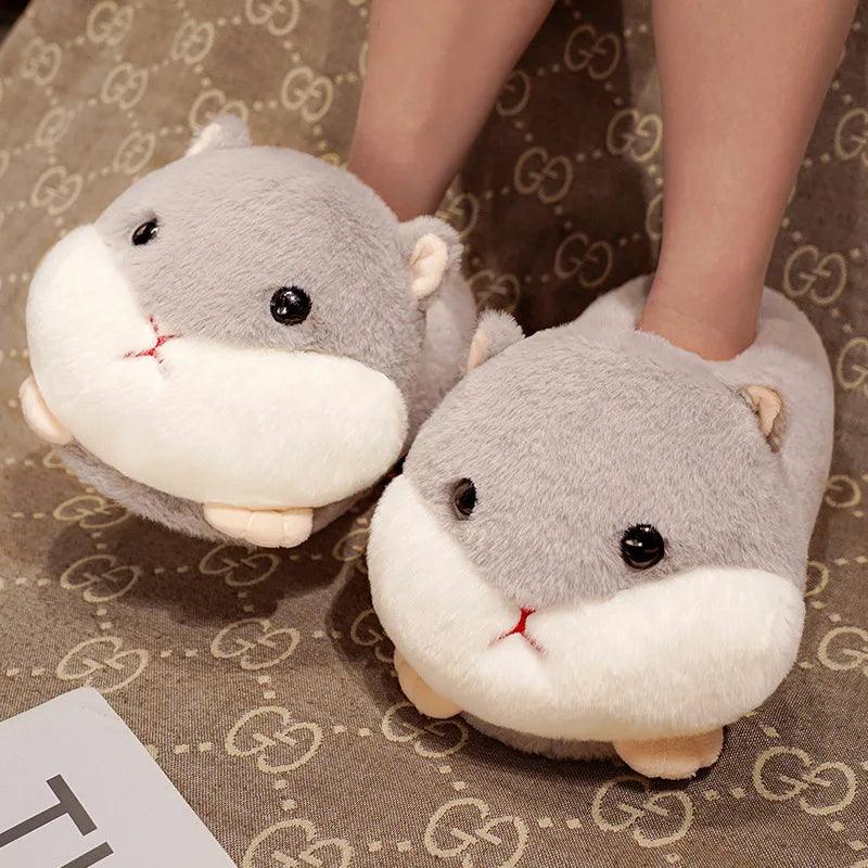 Cozy Hamster Hug Slippers - ZooFeet