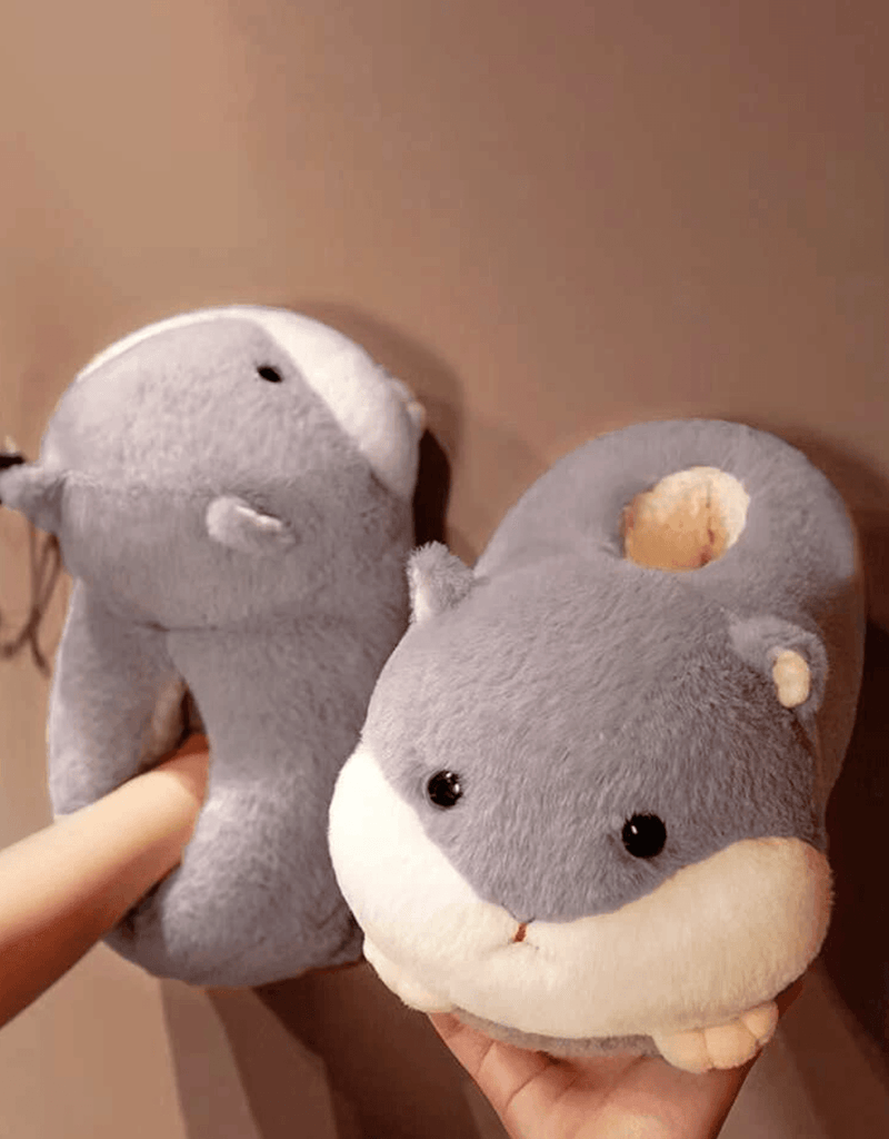 Cozy Hamster Hug Slippers - ZooFeet