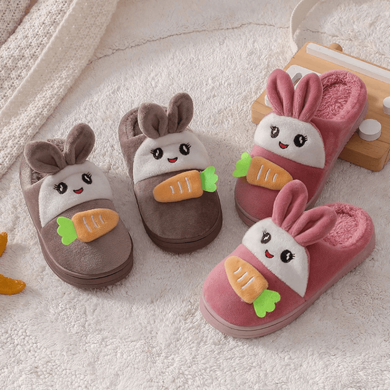 Cozy Rabbit Kids Slippers - ZooFeet