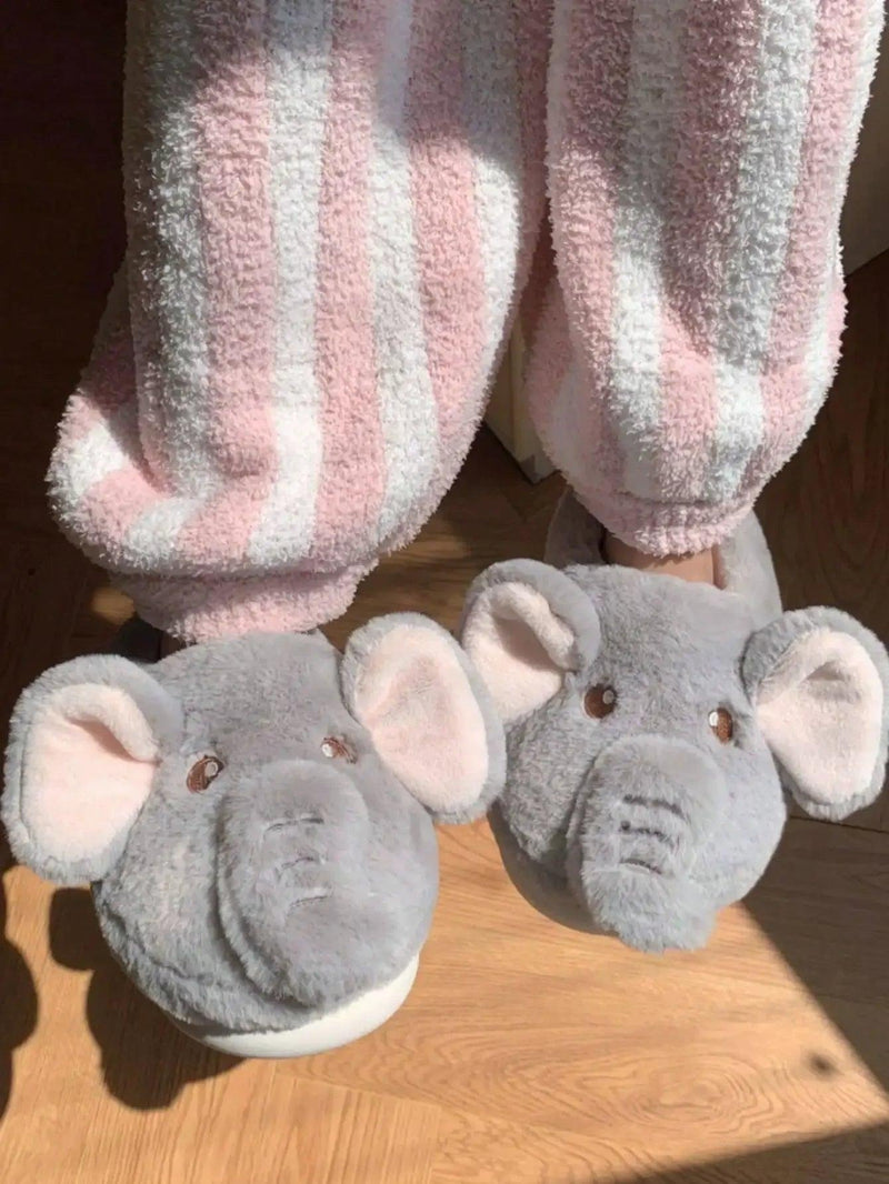 ElephantSnuggle Plush Slippers - ZooFeet