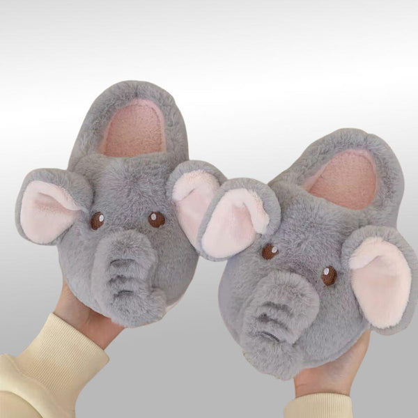 ElephantSnuggle Plush Slippers - ZooFeet