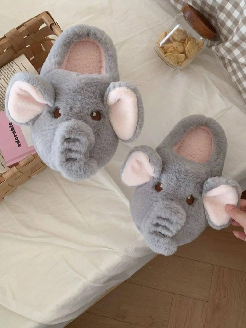 ElephantSnuggle Plush Slippers - ZooFeet