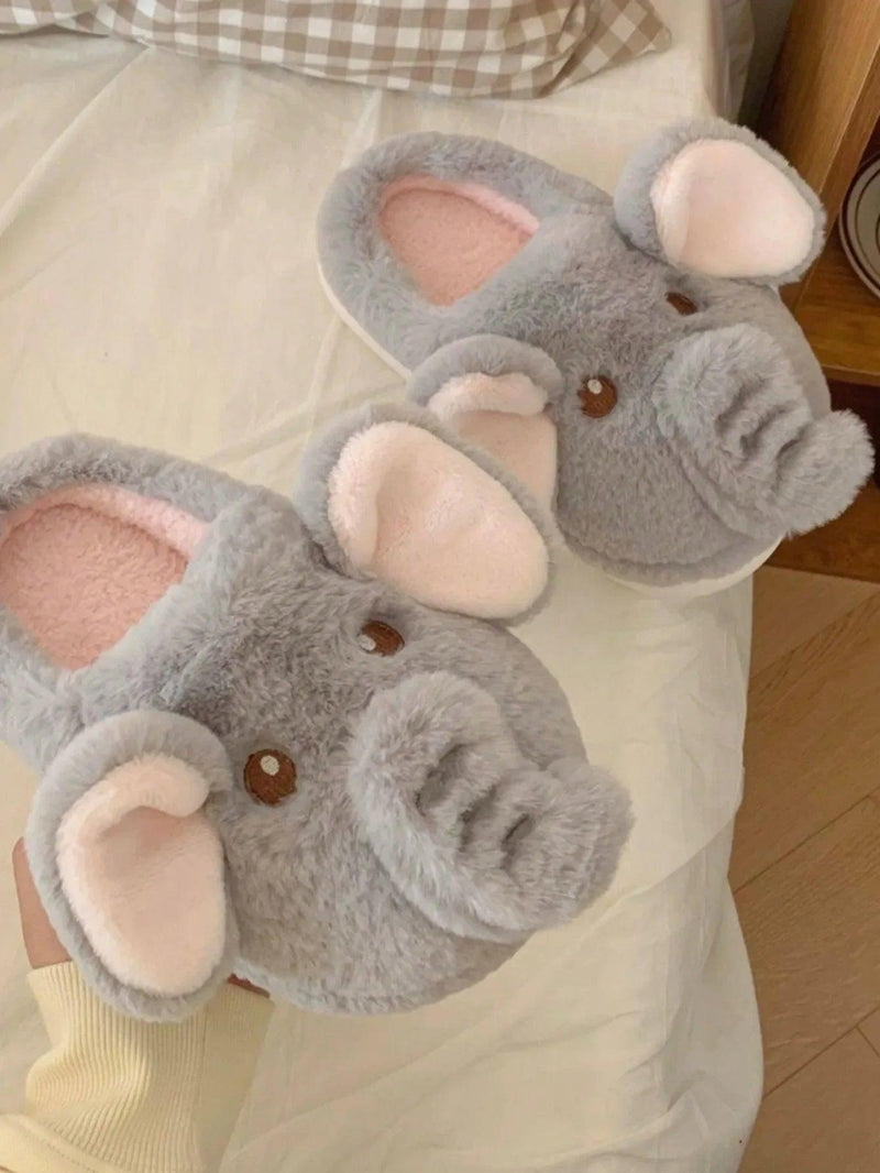 ElephantSnuggle Plush Slippers - ZooFeet