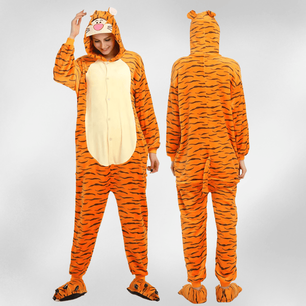 Fierce & Fuzzy Tiger Onesie - ZooFeet