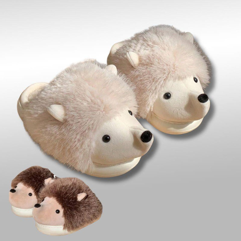 HedgeHug Plush Slippers - ZooFeet