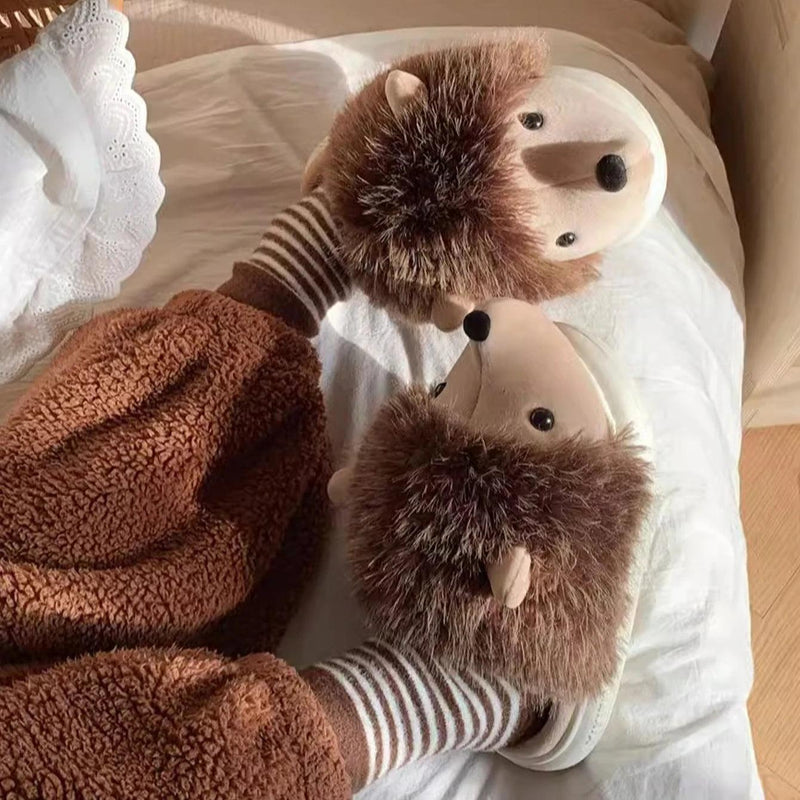 HedgeHug Plush Slippers - ZooFeet