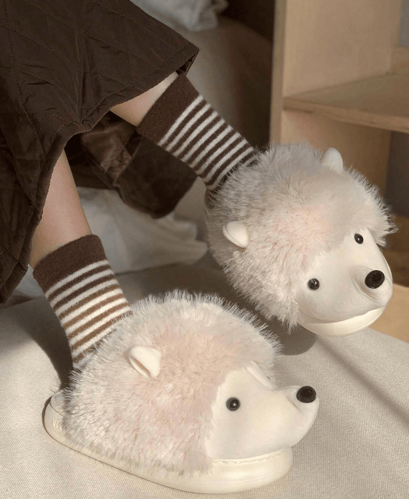 HedgeHug Plush Slippers - ZooFeet