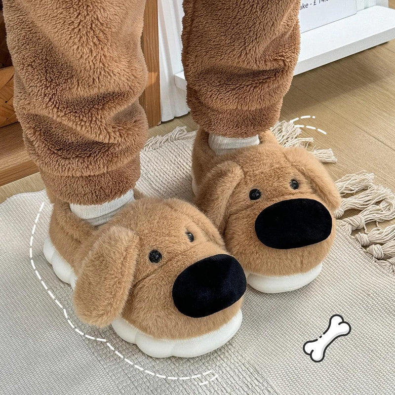 CozyPaws Dog Plush Slippers - ZooFeet