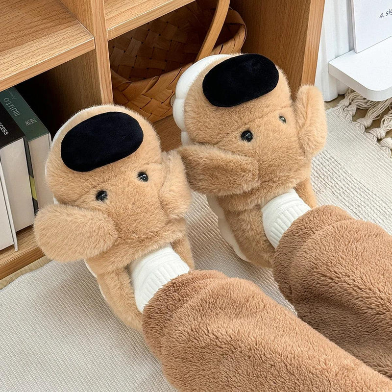 CozyPaws Dog Plush Slippers - ZooFeet