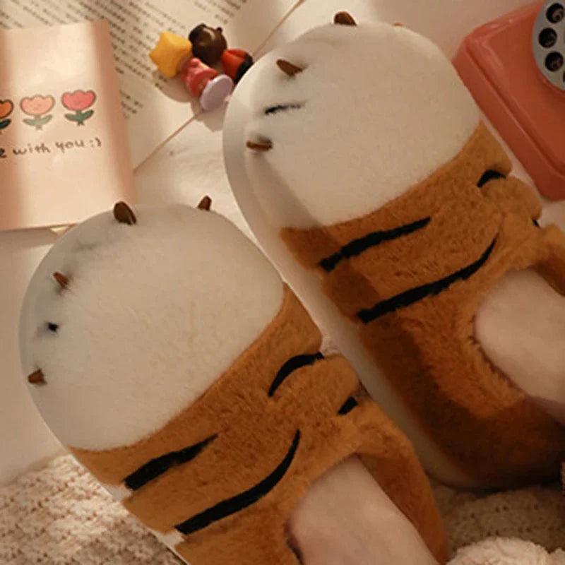 Cozy Tiger Paws Slippers - ZooFeet