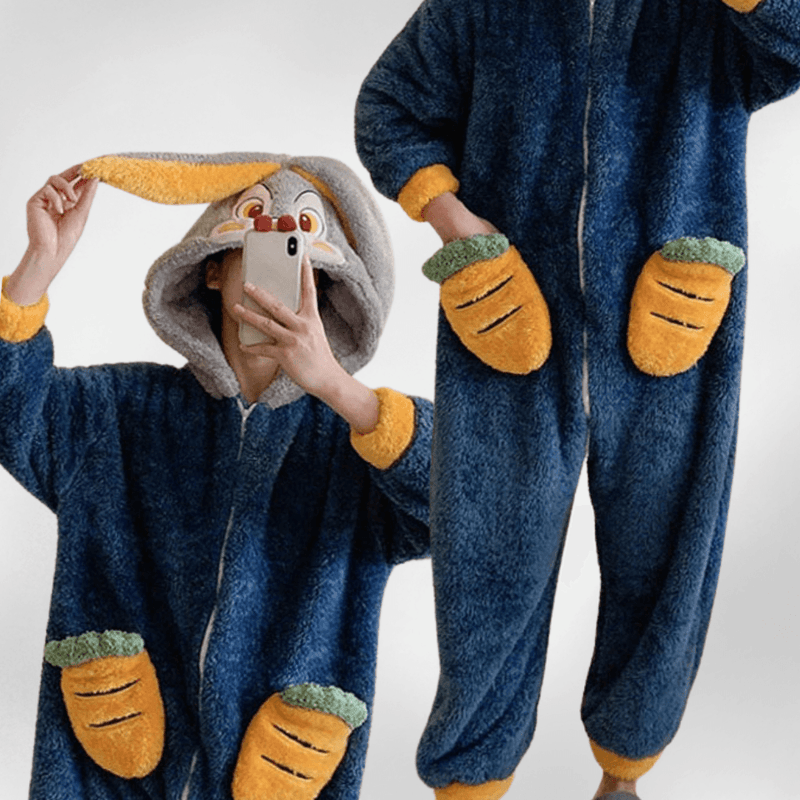 BunnyHaven Plush Onesie - ZooFeet